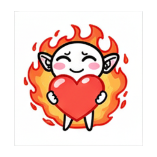手捧爱心示爱 Chibi Elf Emotions sticker for expressive chats and social replies.