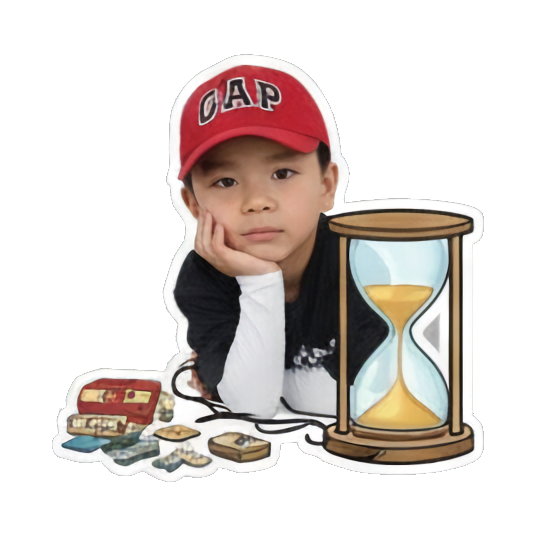 Kid excitedly rolling dice, 'CRITICAL ROLL'. Game Night Kid sticker for expressive chats and social replies.