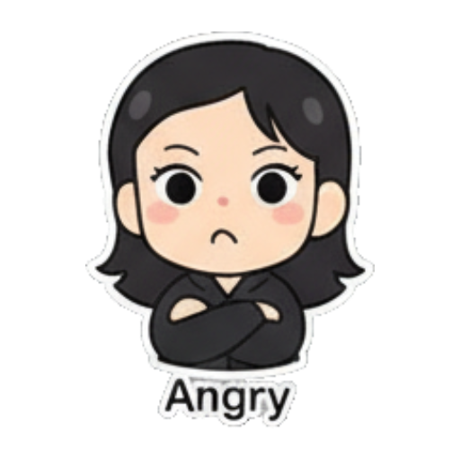 Sticker 8 from AI Sticker Pack, designed for expressive chats, social replies, and everyday reactions.