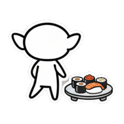 熟睡梦见寿司美食 Chibi Elf Expressive Pack sticker for expressive chats and social replies.