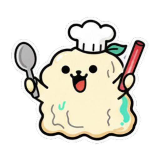 拿着餐具准备吃 Chef Blob's Daily Life sticker for expressive chats and social replies.