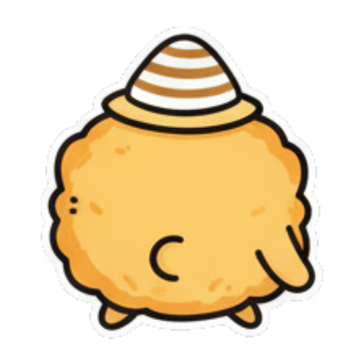 手拿花朵很开心 Cute Fluffy Character Stickers sticker for expressive chats and social replies.