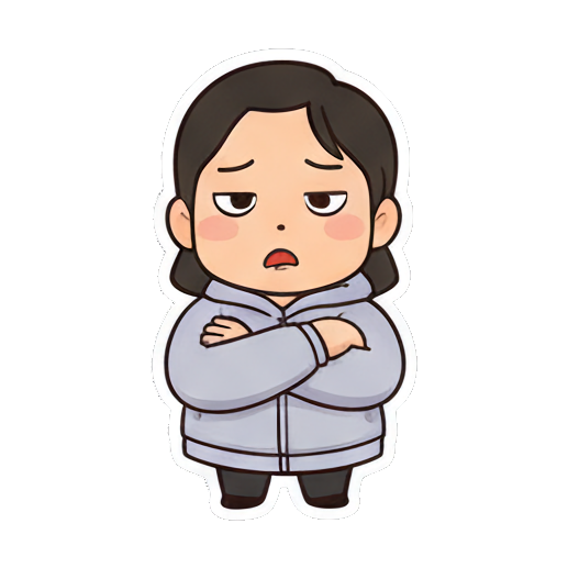 Sticker 4 from AI Sticker Pack, designed for expressive chats, social replies, and everyday reactions.