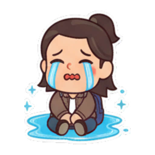 Sticker 9 from AI Sticker Pack, designed for expressive chats, social replies, and everyday reactions.