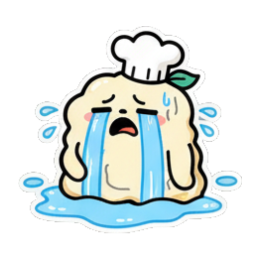 厨师饺子伤心地大哭 Chef Dumpling Daily Stickers sticker for expressive chats and social replies.