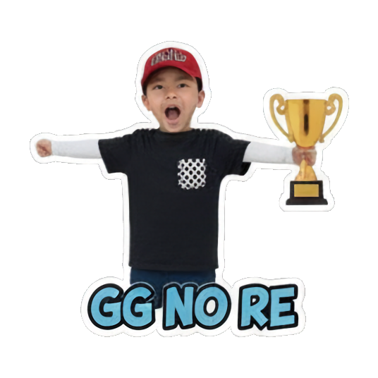 Child smiling, galaxy swirl, 'GAME CHANGER'. Game Night Kid sticker for expressive chats and social replies.