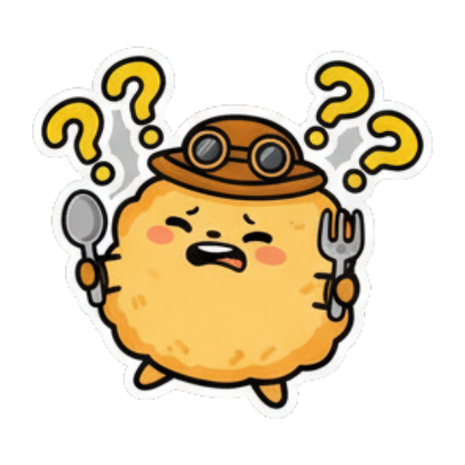 Drooling, craving food. Steampunk Fluffball Adventures sticker for expressive chats and social replies.