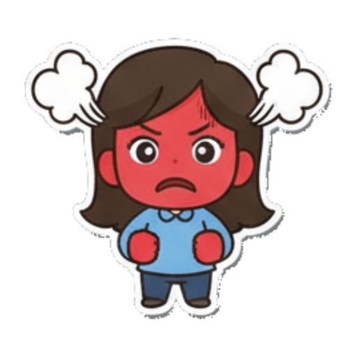 伤心流泪哭泣 Cute Girl Daily Mood sticker for expressive chats and social replies.