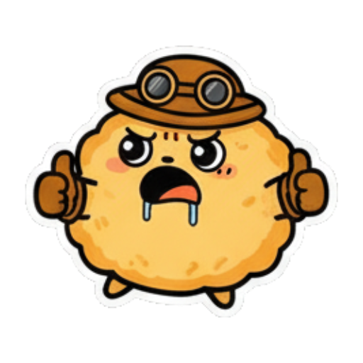 Sleeping with a nightcap. Steampunk Fluffball Adventures sticker for expressive chats and social replies.