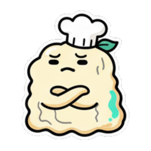 饺子厨师抱臂思考人生 Chef Dumpling Daily Stickers sticker for expressive chats and social replies.