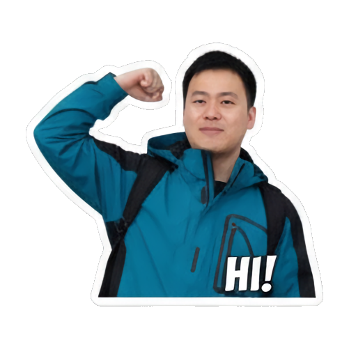 男人挥手打招呼，HI Real Man Expressive Stickers sticker for expressive chats and social replies.