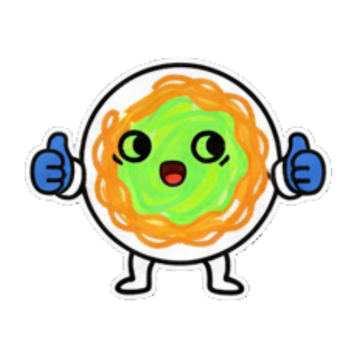 竖起大拇指表示赞同 Skiing Green Blob Stickers sticker for expressive chats and social replies.