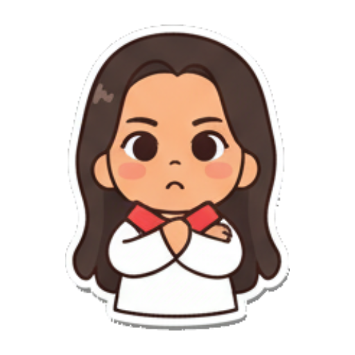 Sticker 3 from AI Sticker Pack, designed for expressive chats, social replies, and everyday reactions.