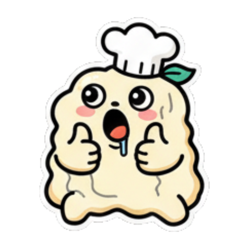 惊讶张嘴的饺子厨师 Chef Dumpling Daily Stickers sticker for expressive chats and social replies.