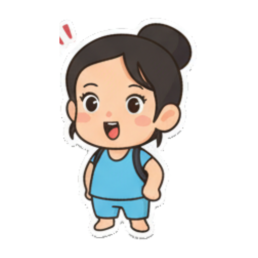 拿刀叉欲大吃 Chibi Girl Daily Life sticker for expressive chats and social replies.