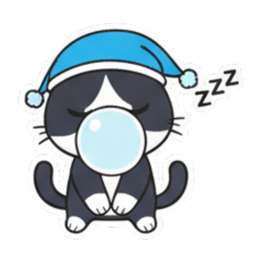 背影玩耍的猫 Cute Tuxedo Cat Expressions sticker for expressive chats and social replies.