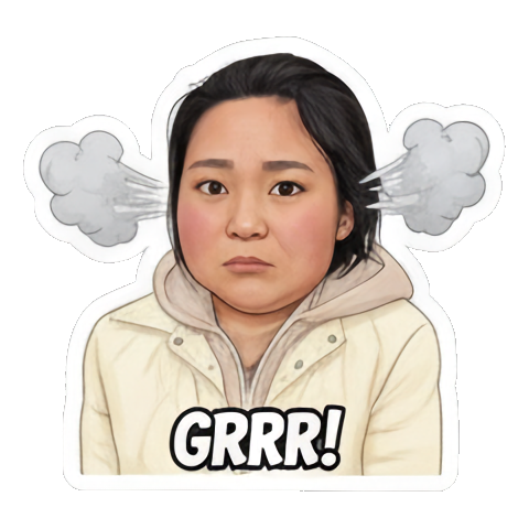 Quiet 'SHH!' finger to lips Everyday Expressions sticker for expressive chats and social replies.