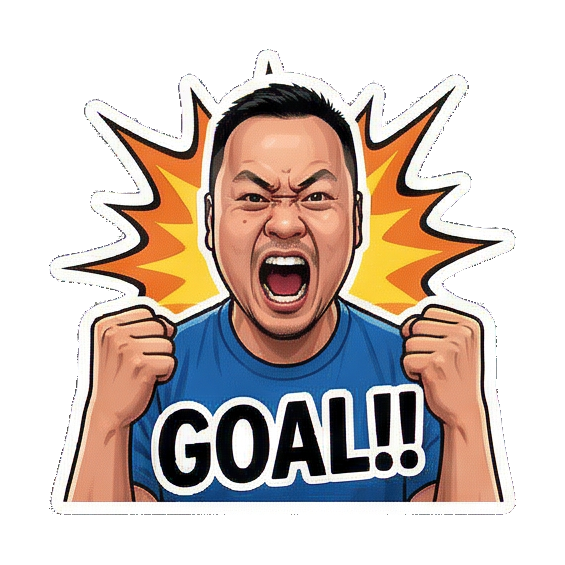 Sticker 1 from AI Sticker Pack, designed for expressive chats, social replies, and everyday reactions.
