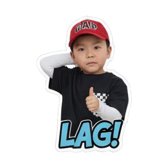 Boy rubbing hands mischievously, 'MUHAHAHA'. Game Night Kid sticker for expressive chats and social replies.