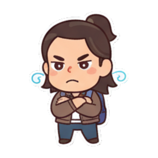Sticker 3 from AI Sticker Pack, designed for expressive chats, social replies, and everyday reactions.