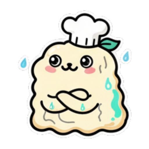 双手合十祈祷 Doughy Chef's Daily Life sticker for expressive chats and social replies.