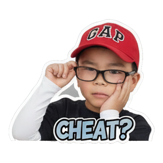 Boy shocked, mouth wide open, exclaiming 'WTF?!'. Game Night Kid sticker for expressive chats and social replies.