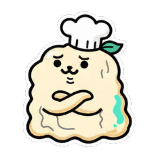 厨师饺子双手交叉疑惑 Chef Dumpling Daily Stickers sticker for expressive chats and social replies.