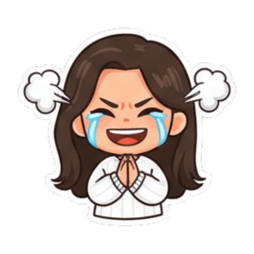 Sticker 7 from AI Sticker Pack, designed for expressive chats, social replies, and everyday reactions.