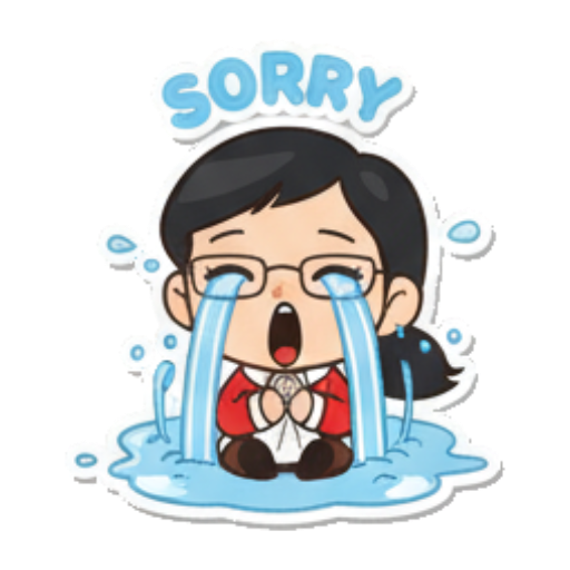 Crying girl with tears streaming down. Chibi Santa Girl Stickers sticker for expressive chats and social replies.