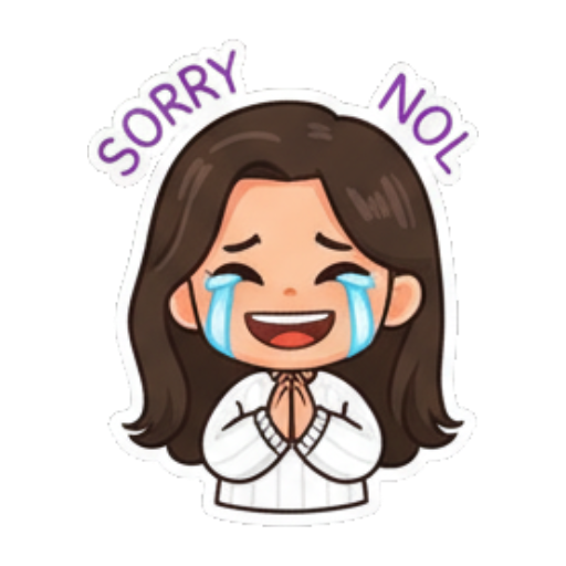 Sticker 6 from AI Sticker Pack, designed for expressive chats, social replies, and everyday reactions.