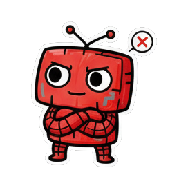 小电视面无表情 Red Robot Expressive Stickers sticker for expressive chats and social replies.