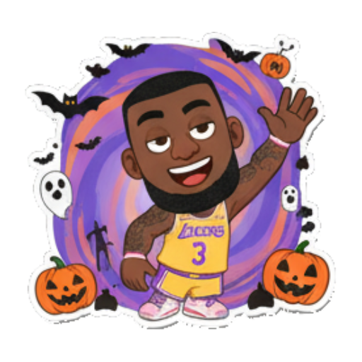 LeBron James chibi stickers