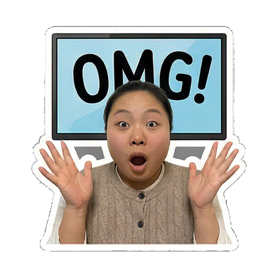 Sticker 8 from AI Sticker Pack, designed for expressive chats, social replies, and everyday reactions.