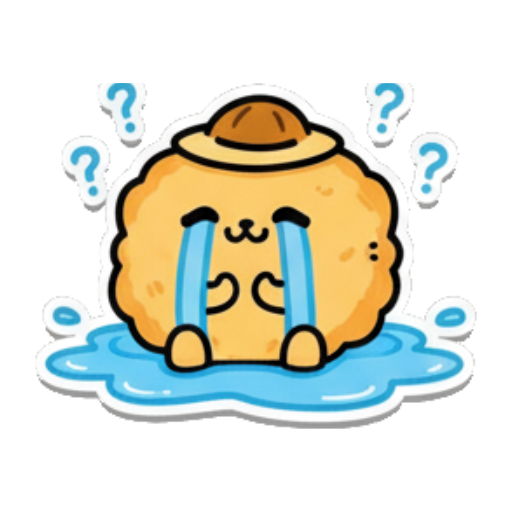 伤心大哭流眼泪 Fluffy Buddy Stickers sticker for expressive chats and social replies.