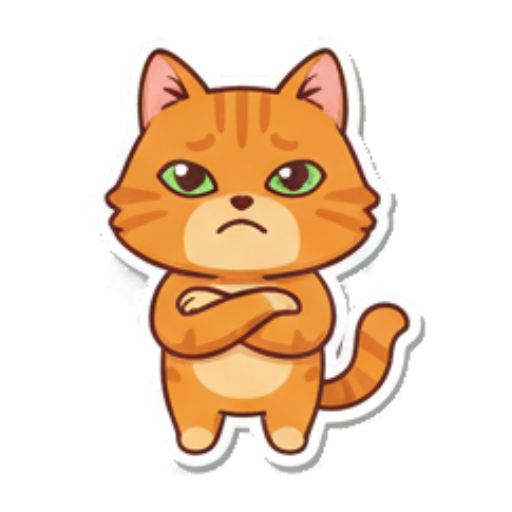 Sticker 3 from AI Sticker Pack, designed for expressive chats, social replies, and everyday reactions.