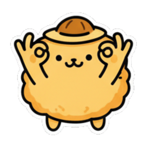 比心手势表示OK Fluffy Bun's Daily Moods sticker for expressive chats and social replies.