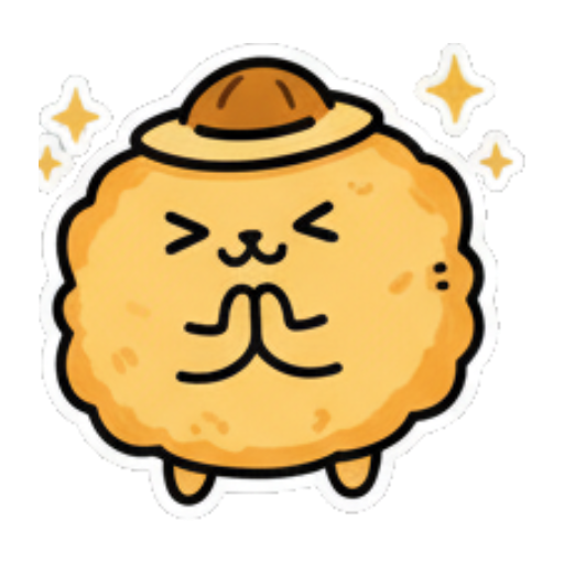 合十祈祷或感谢 Fluffy Bun's Daily Moods sticker for expressive chats and social replies.
