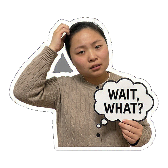 Sticker 1 from AI Sticker Pack, designed for expressive chats, social replies, and everyday reactions.