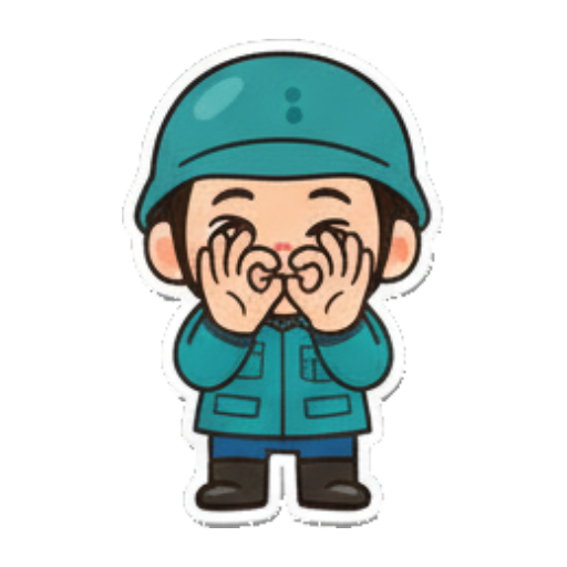 害羞捂脸不好意思 卡通士兵表情包 sticker for expressive chats and social replies.