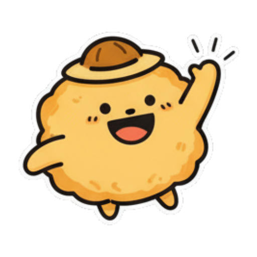 可爱角色挥手打招呼 Cute Fluffy Character Stickers sticker for expressive chats and social replies.