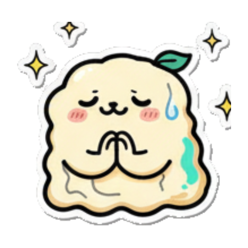 厨师团子双手合十祈祷 Chef Blob's Daily Fun sticker for expressive chats and social replies.