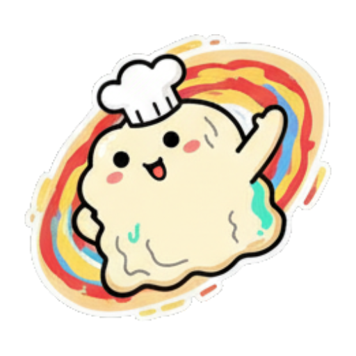 兴奋转圈圈好晕 Chef Blob's Daily Life sticker for expressive chats and social replies.