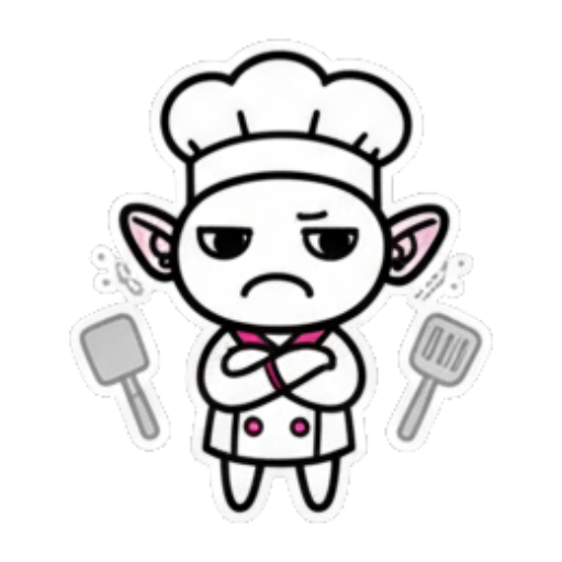 沮丧的厨师 Cute Chef Elf Stickers sticker for expressive chats and social replies.