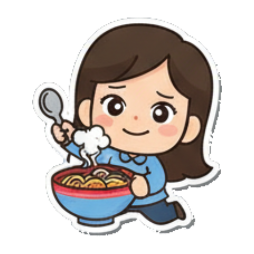 积极乐观情绪 Cute Girl Daily Mood sticker for expressive chats and social replies.