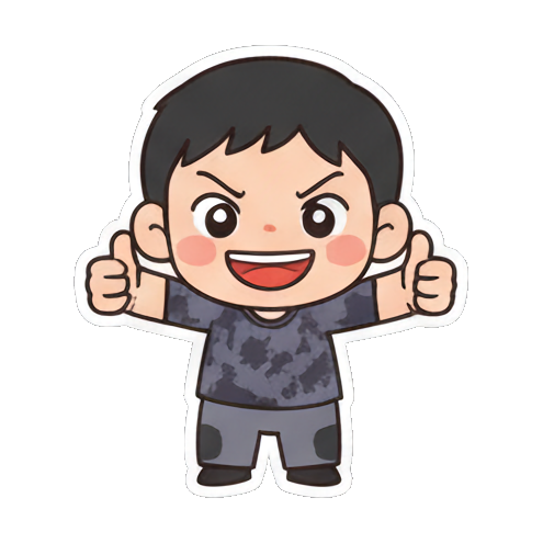 开心男孩双手点赞 Chibi Boy Expressive Stickers sticker for expressive chats and social replies.