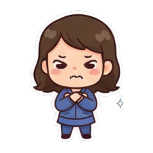 Sticker 3 from AI Sticker Pack, designed for expressive chats, social replies, and everyday reactions.
