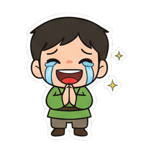 Sticker 6 from AI Sticker Pack, designed for expressive chats, social replies, and everyday reactions.