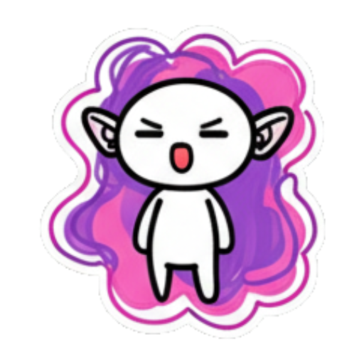 打着哈欠，困倦想睡 Chibi Elf Daily Mix sticker for expressive chats and social replies.