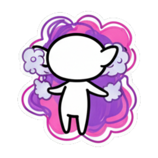 生气到模糊的精灵 Chibi Elf Expressive Pack sticker for expressive chats and social replies.