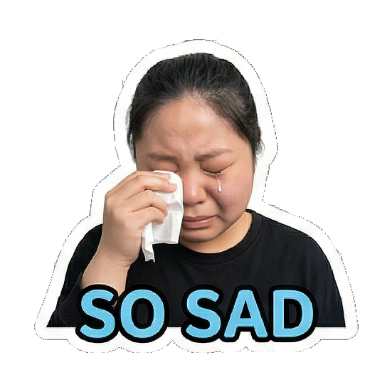 Sticker 6 from AI Sticker Pack, designed for expressive chats, social replies, and everyday reactions.